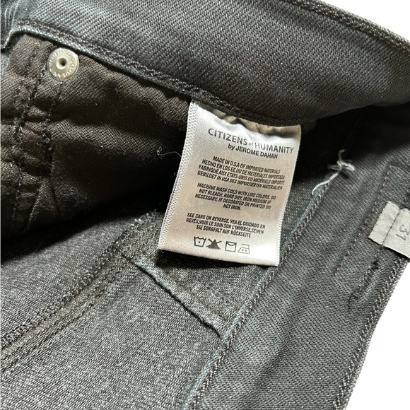 Citizens Of Humanity Chrissy High Rise Dark Grey Skinny Jeans, Size 31 - Picture 7 of 11